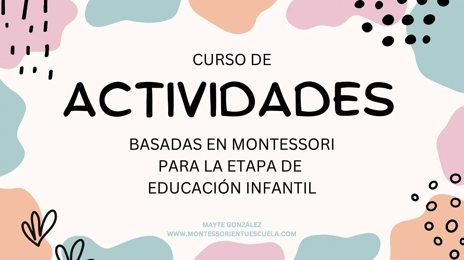 Actividades basadas en Montessori para la etapa de educación infantil Actividades basadas en Montessori para la etapa de educación infantil